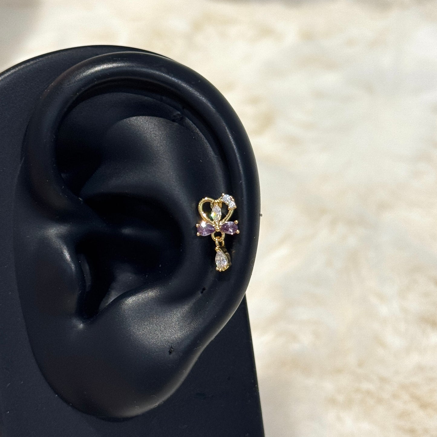 Lavender Bow Charm