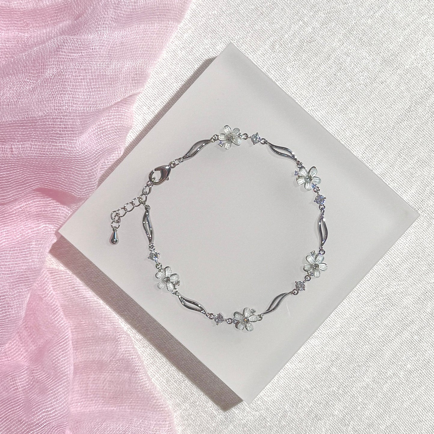 Glass Blossom Bracelet