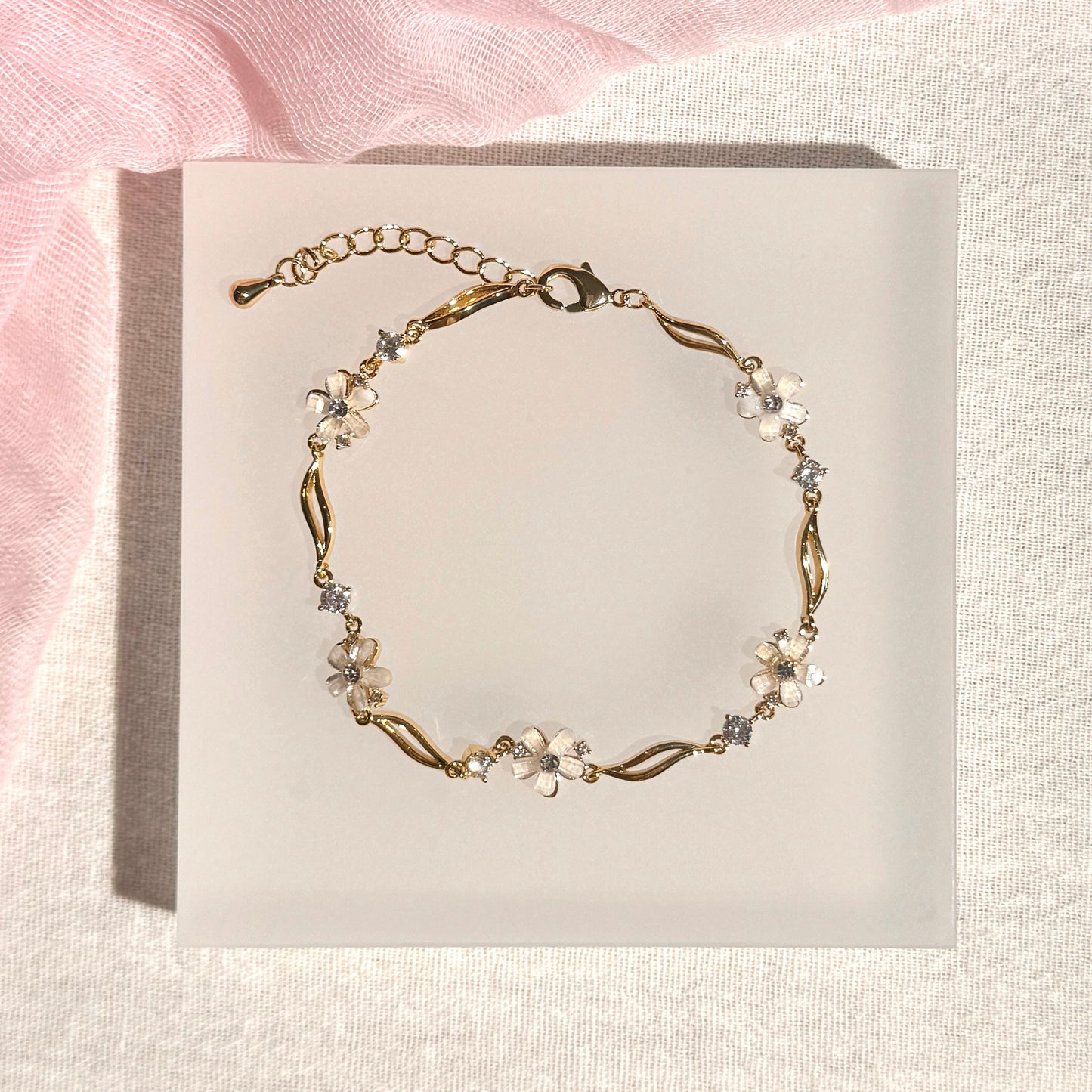 Glass Blossom Bracelet